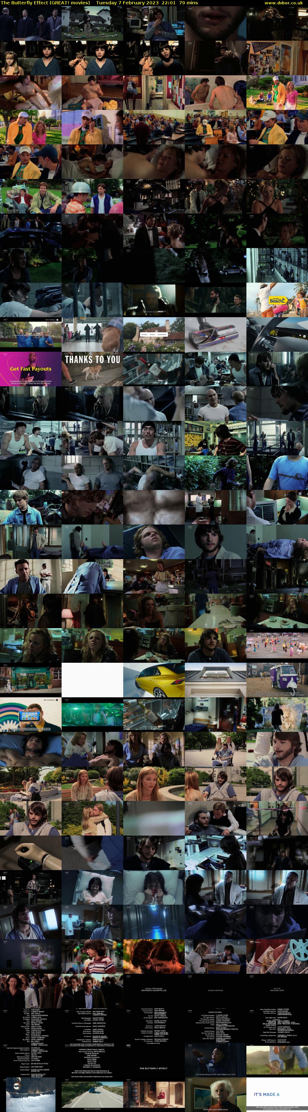 The Butterfly Effect (GREAT! movies) Tuesday 7 February 2023 22:01 - 23:20