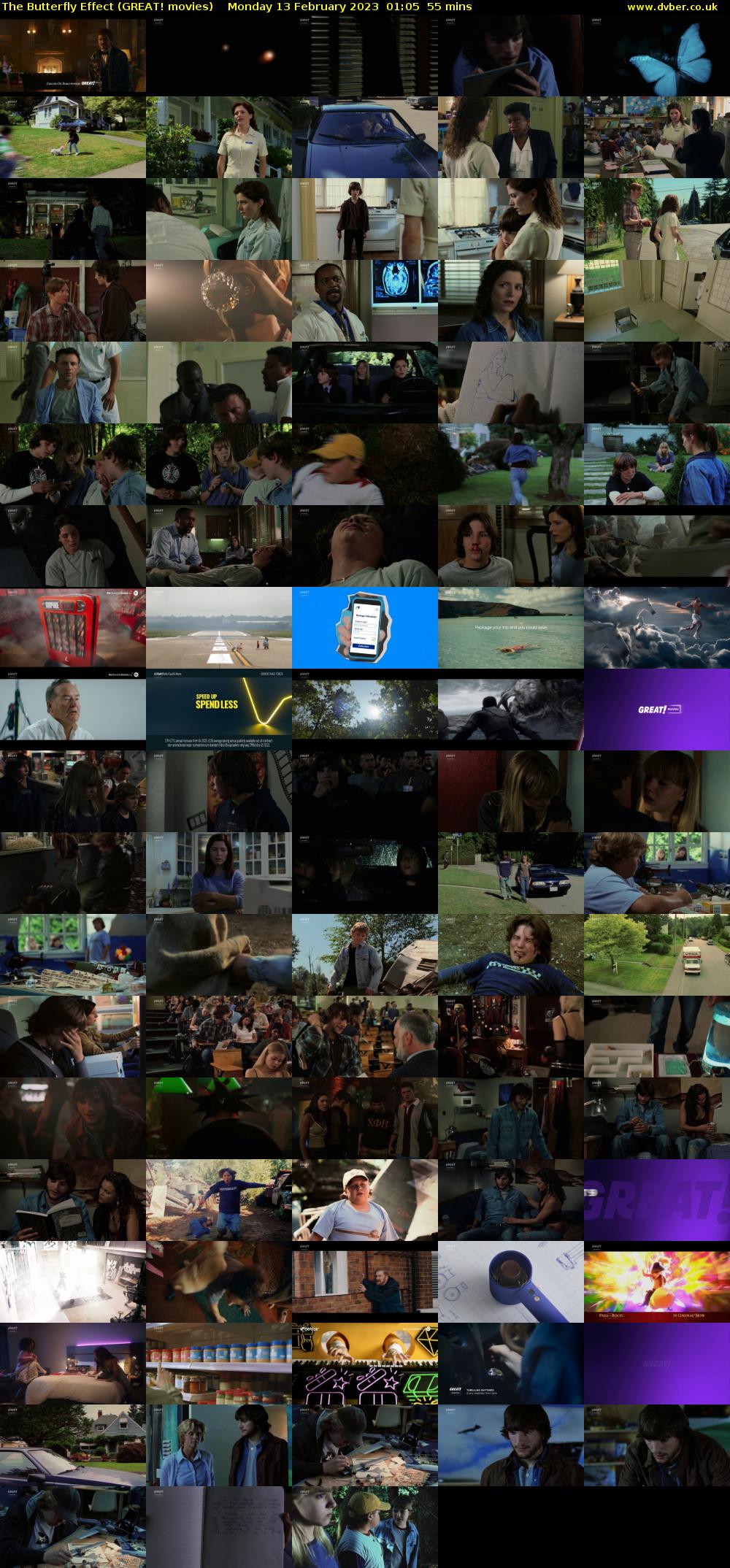 The Butterfly Effect (GREAT! movies) Monday 13 February 2023 01:05 - 02:00