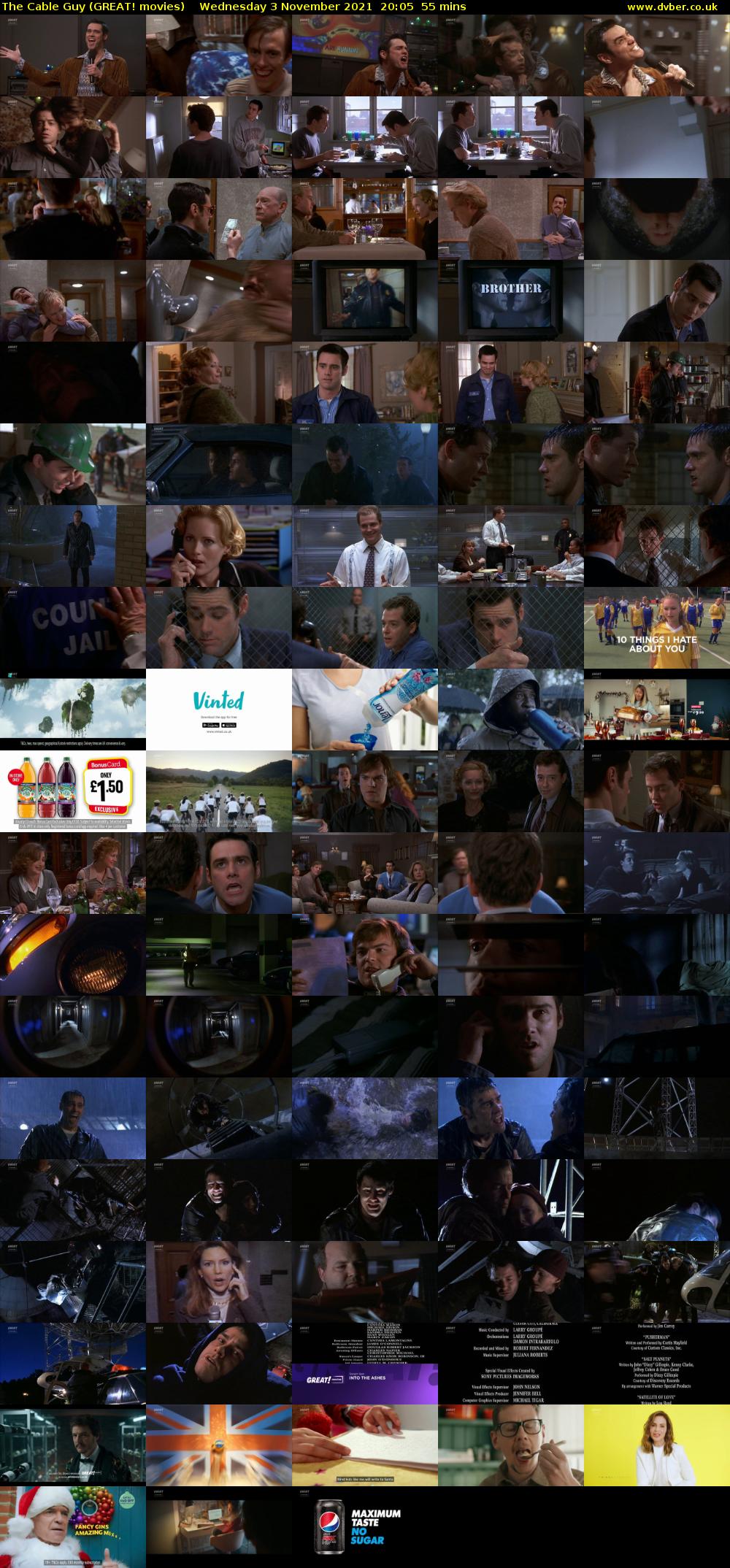 The Cable Guy (GREAT! movies) Wednesday 3 November 2021 20:05 - 21:00