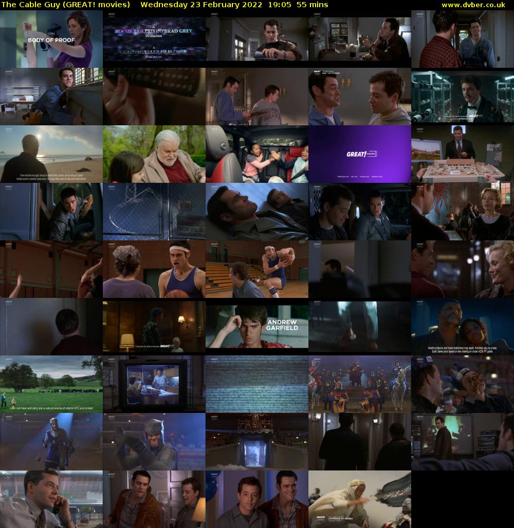 The Cable Guy (GREAT! movies) Wednesday 23 February 2022 19:05 - 20:00