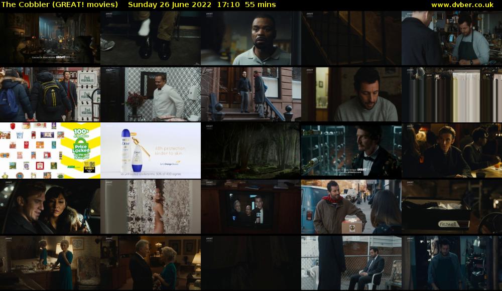 The Cobbler (GREAT! movies) Sunday 26 June 2022 17:10 - 18:05