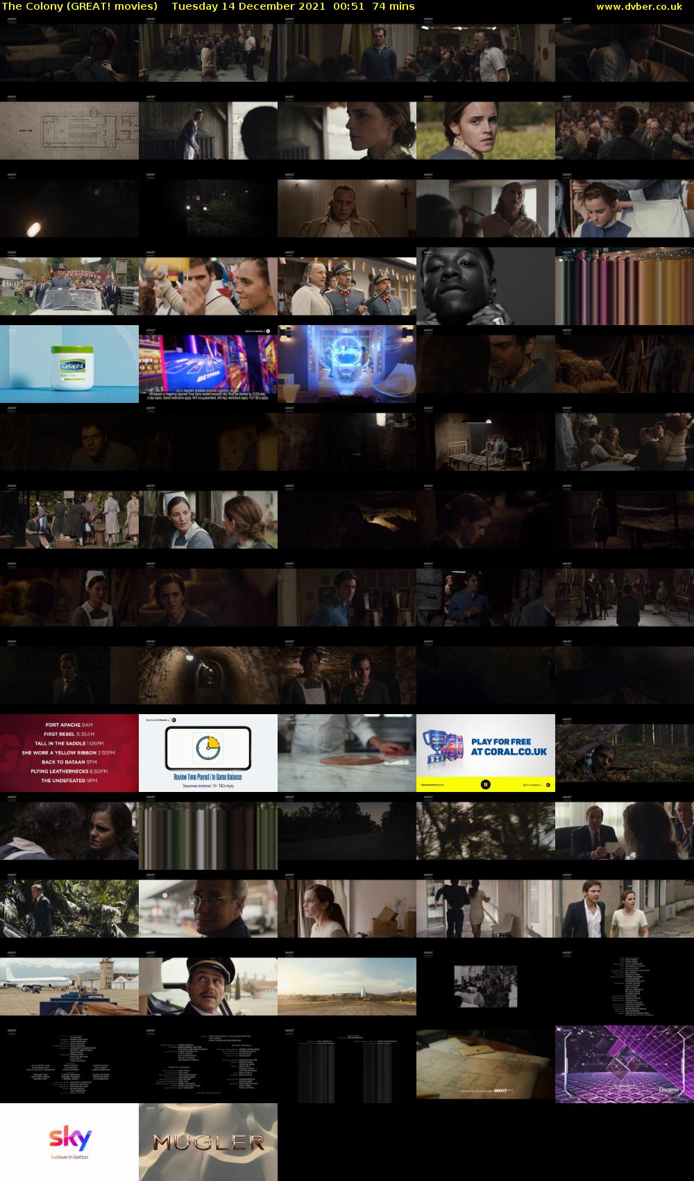 The Colony (GREAT! movies) Tuesday 14 December 2021 00:51 - 02:05