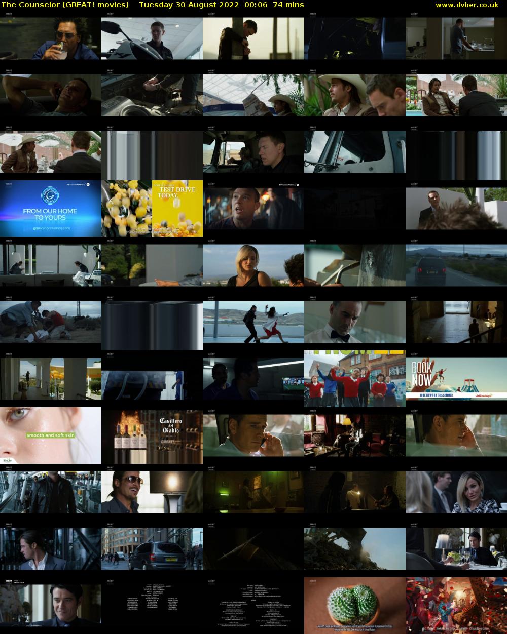 The Counselor (GREAT! movies) Tuesday 30 August 2022 00:06 - 01:20
