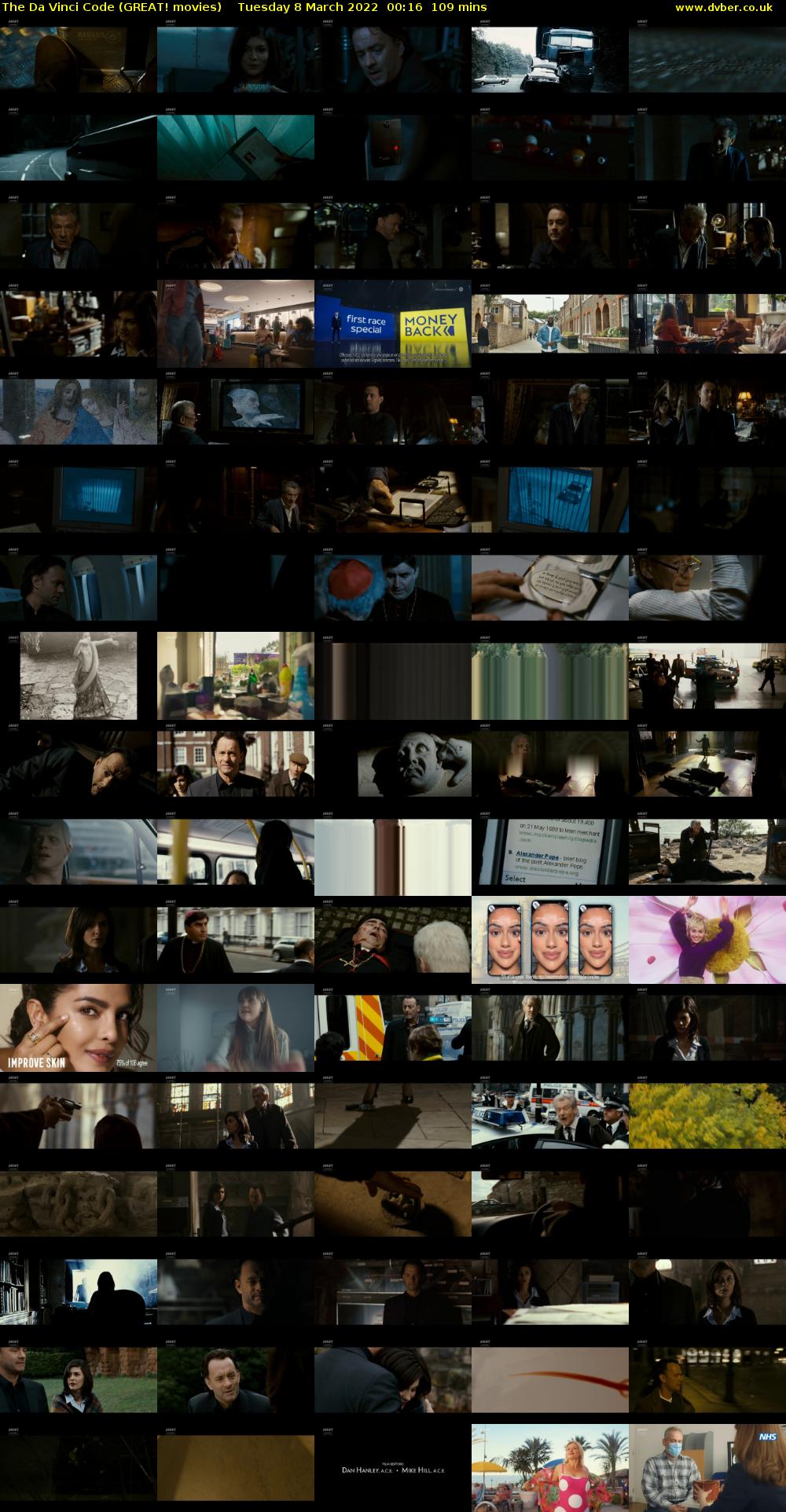 The Da Vinci Code (GREAT! movies) Tuesday 8 March 2022 00:16 - 02:05