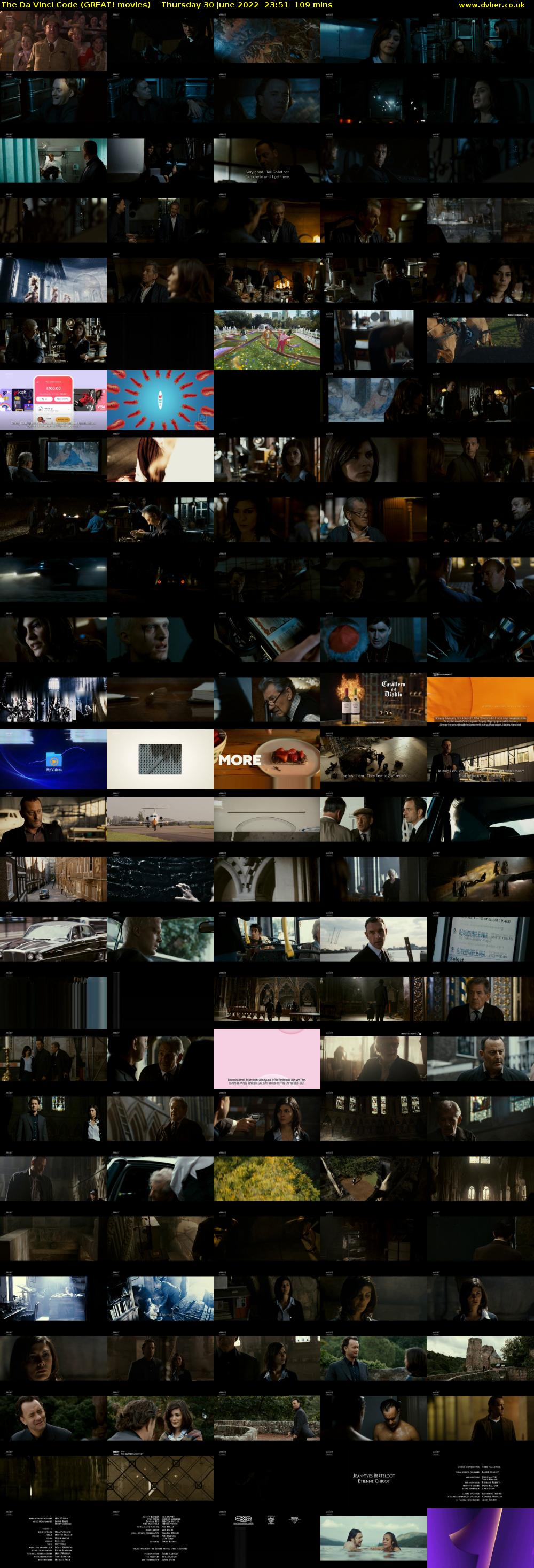 The Da Vinci Code (GREAT! movies) Thursday 30 June 2022 23:51 - 01:40