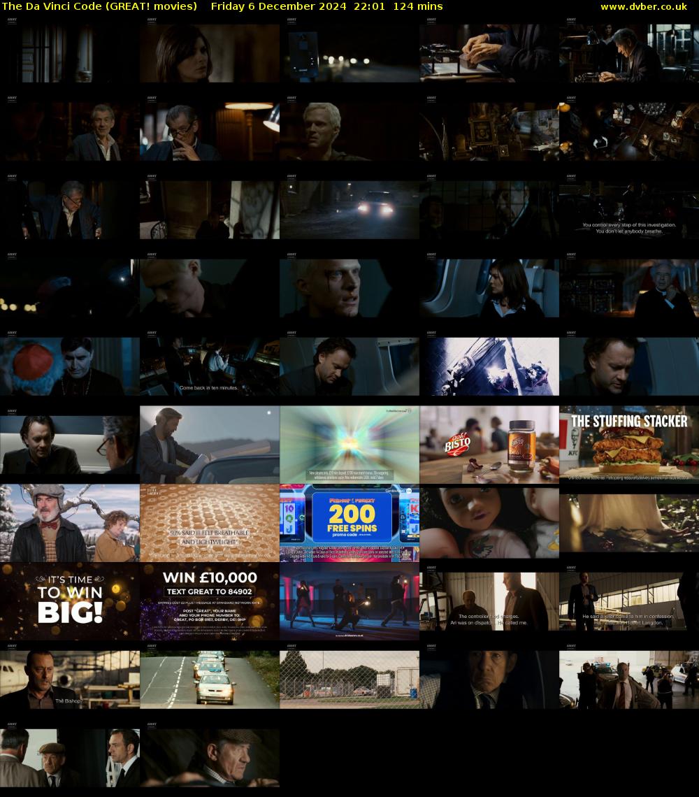The Da Vinci Code (GREAT! movies) Friday 6 December 2024 22:01 - 00:05