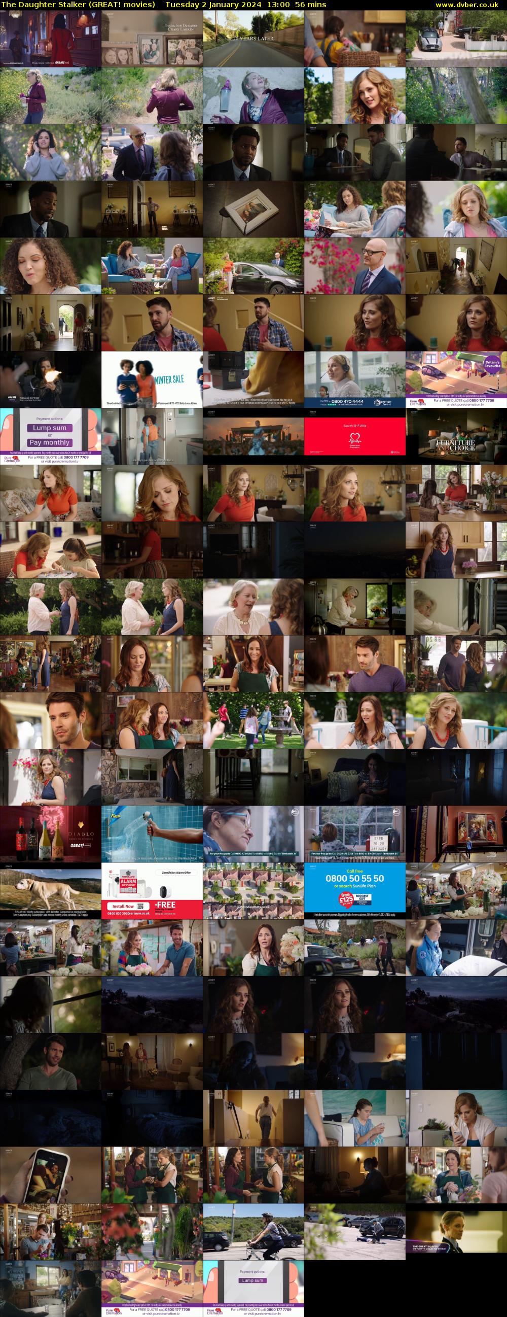 The Daughter Stalker (GREAT! movies) Tuesday 2 January 2024 13:00 - 13:56