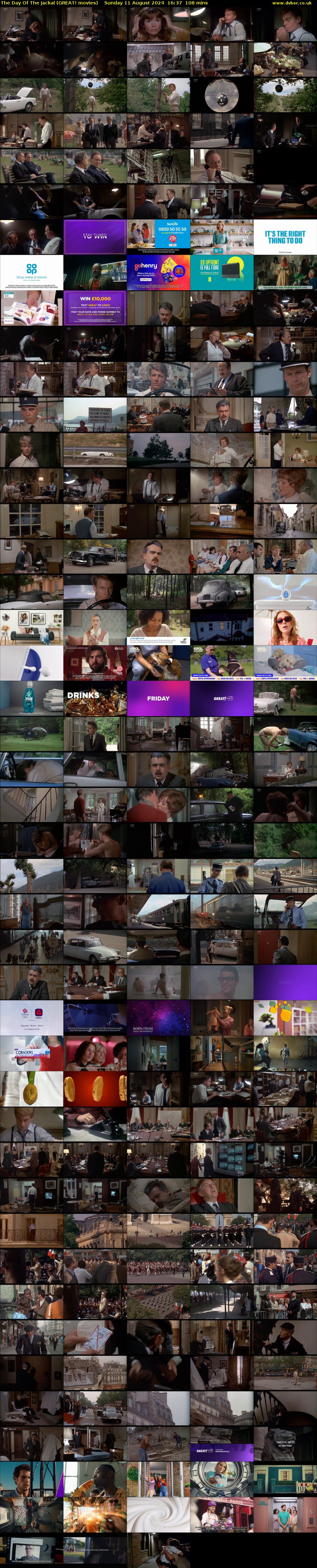 The Day Of The Jackal (GREAT! movies) Sunday 11 August 2024 16:37 - 18:25