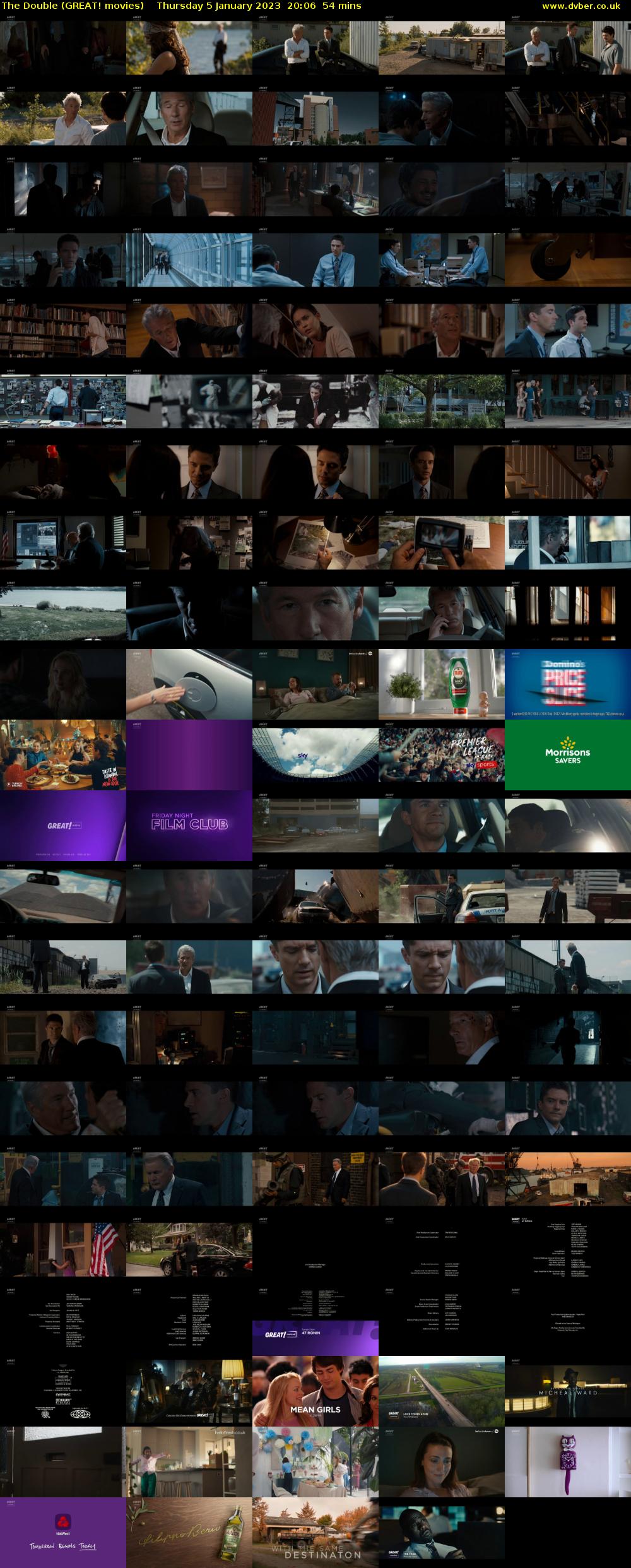 The Double (GREAT! movies) Thursday 5 January 2023 20:06 - 21:00