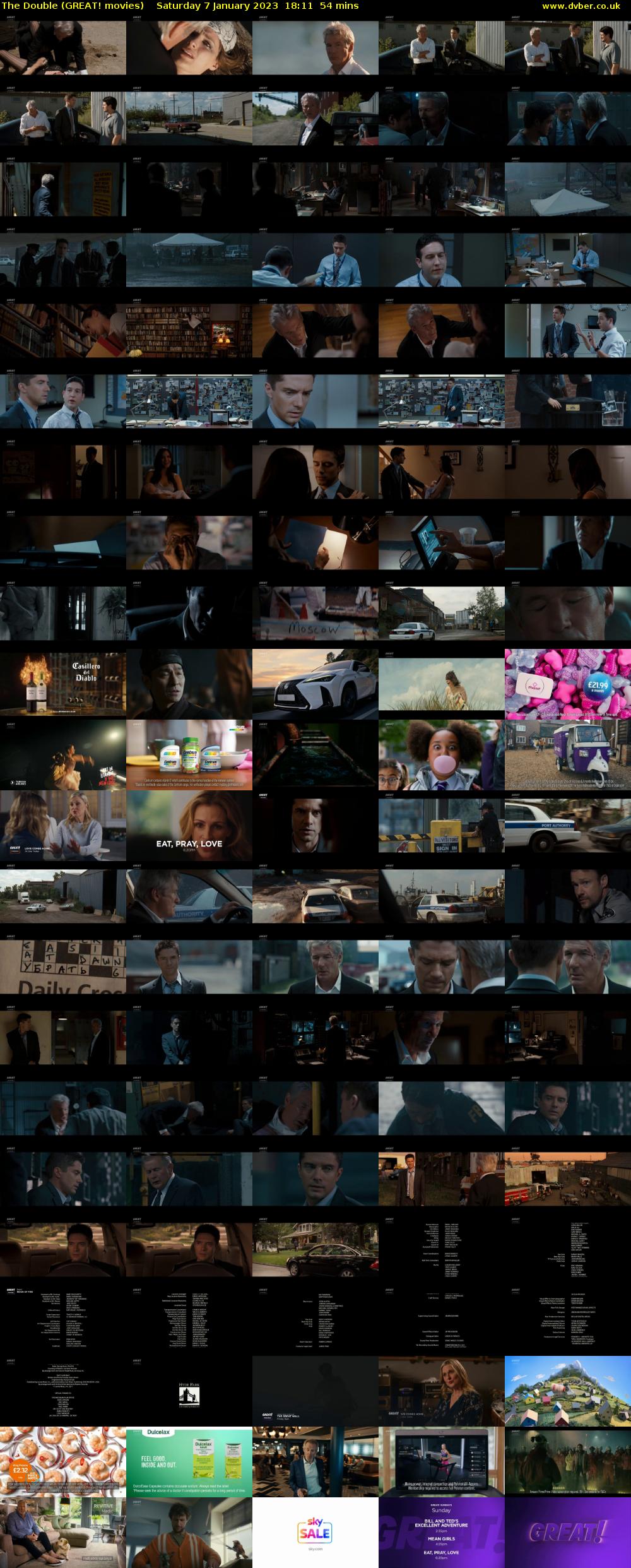 The Double (GREAT! movies) Saturday 7 January 2023 18:11 - 19:05