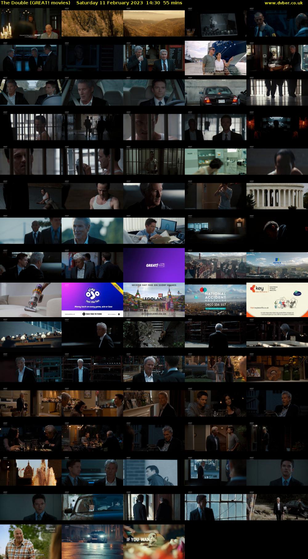 The Double (GREAT! movies) Saturday 11 February 2023 14:30 - 15:25