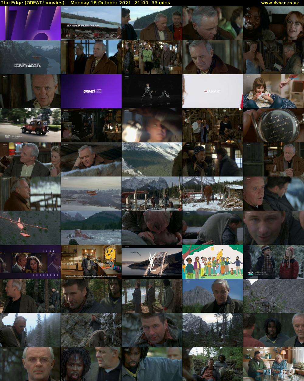 The Edge (GREAT! movies) Monday 18 October 2021 21:00 - 21:55
