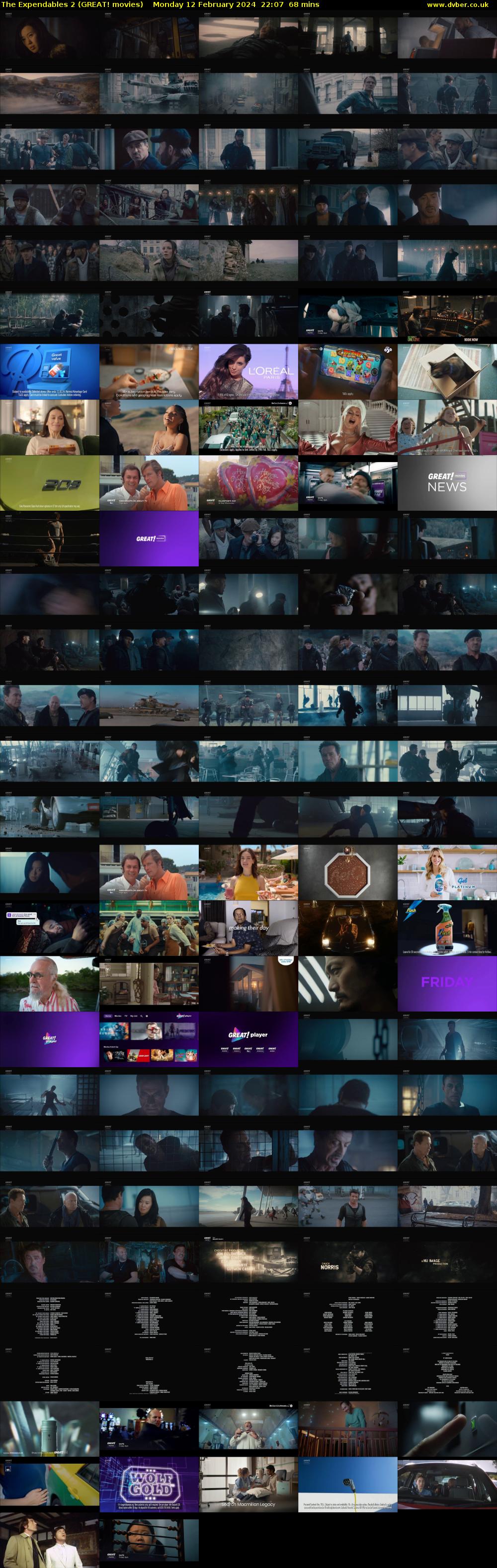 The Expendables 2 (GREAT! movies) Monday 12 February 2024 22:07 - 23:15