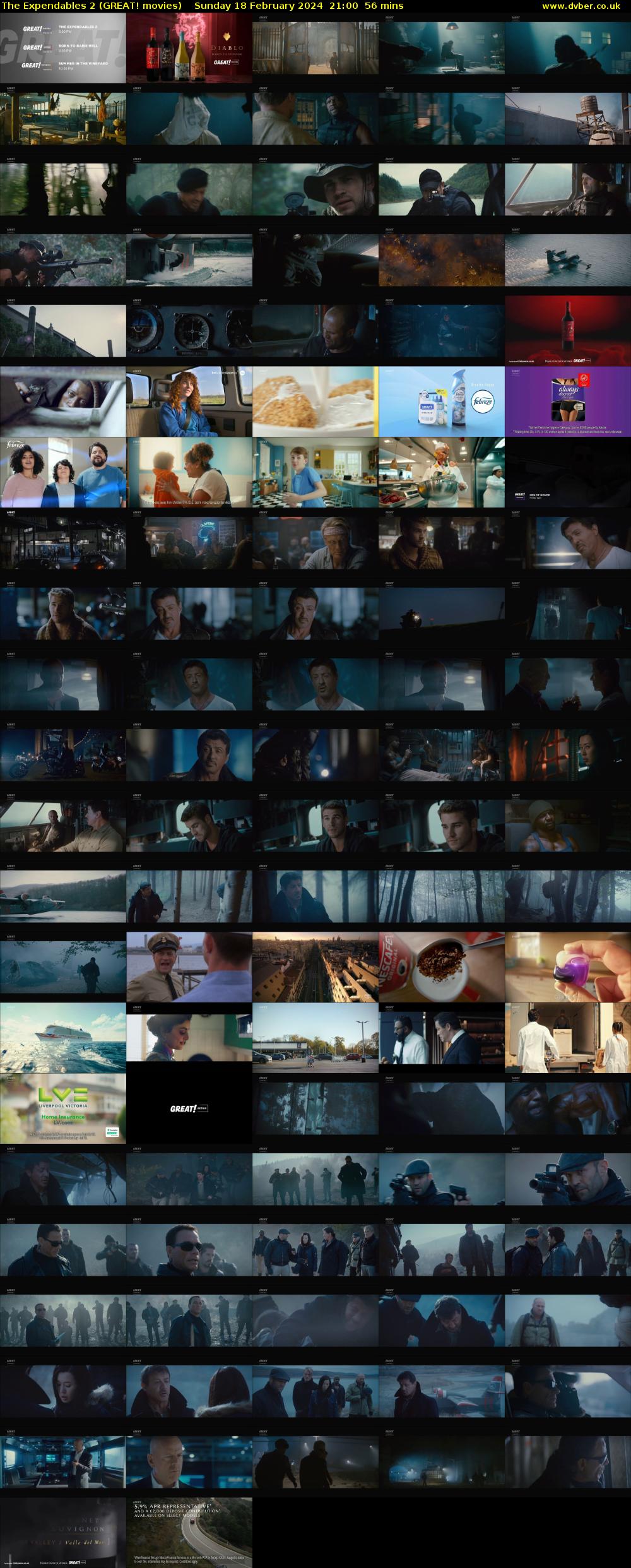 The Expendables 2 (GREAT! movies) Sunday 18 February 2024 21:00 - 21:56