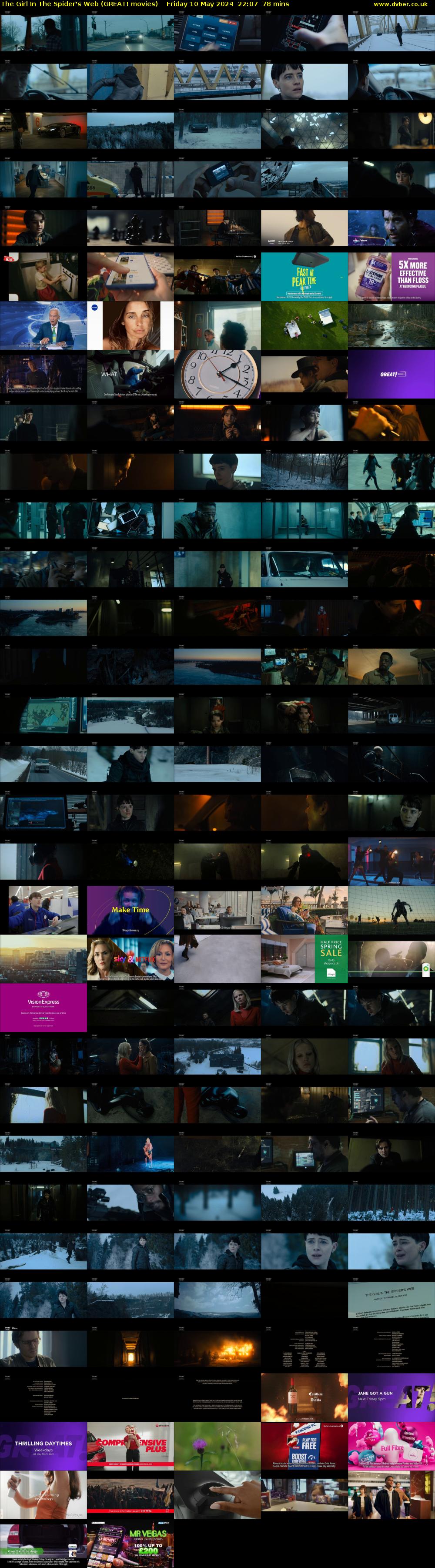 The Girl In The Spider's Web (GREAT! movies) Friday 10 May 2024 22:07 - 23:25