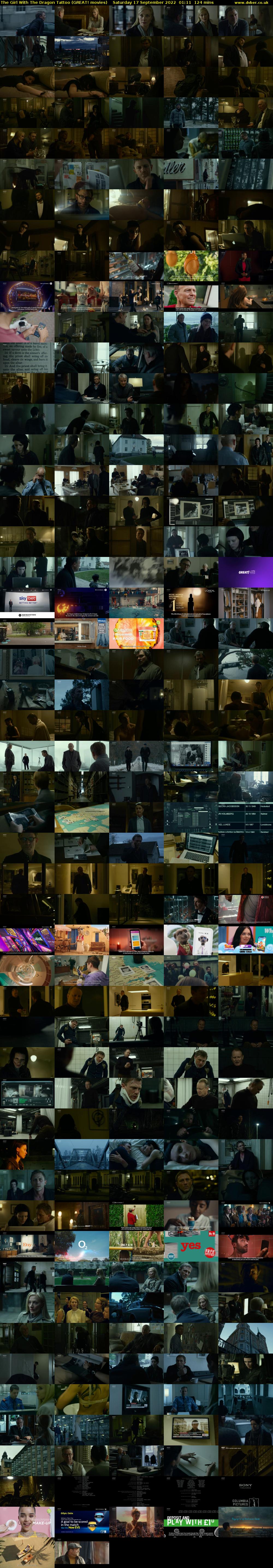 The Girl With The Dragon Tattoo (GREAT! movies) Saturday 17 September 2022 01:11 - 03:15