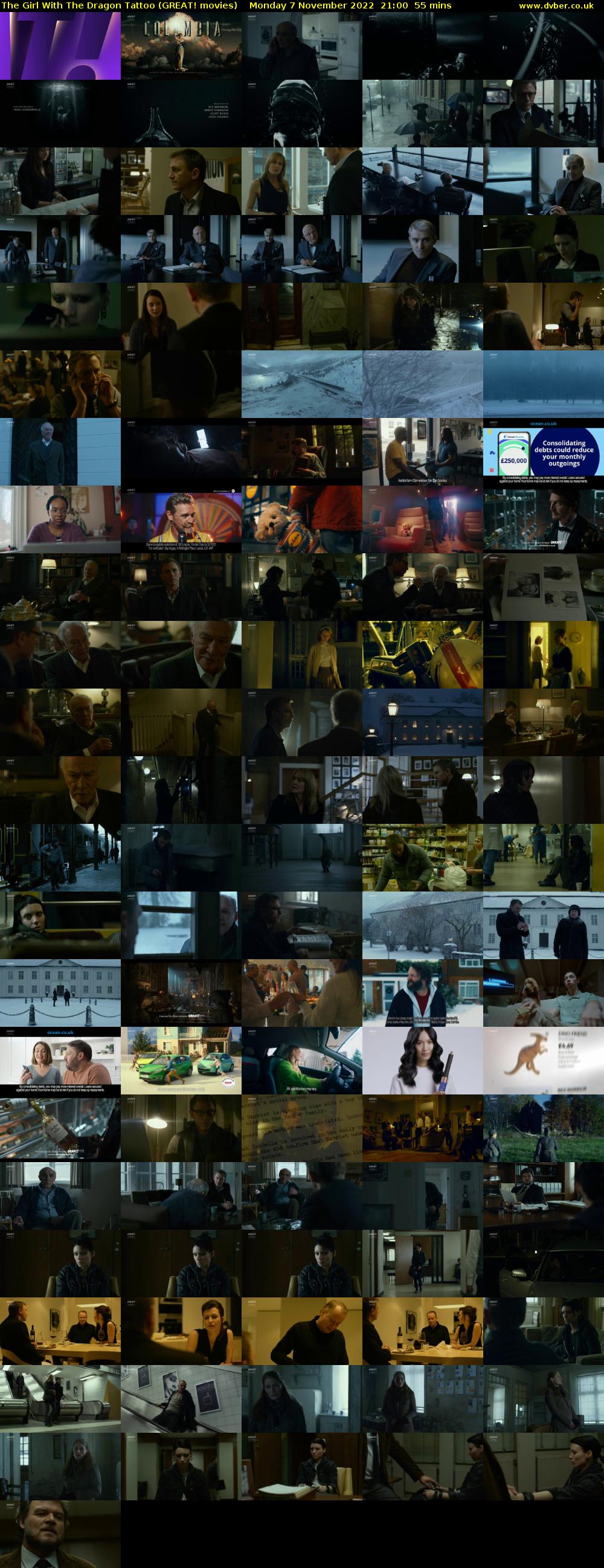 The Girl With The Dragon Tattoo (GREAT! movies) Monday 7 November 2022 21:00 - 21:55