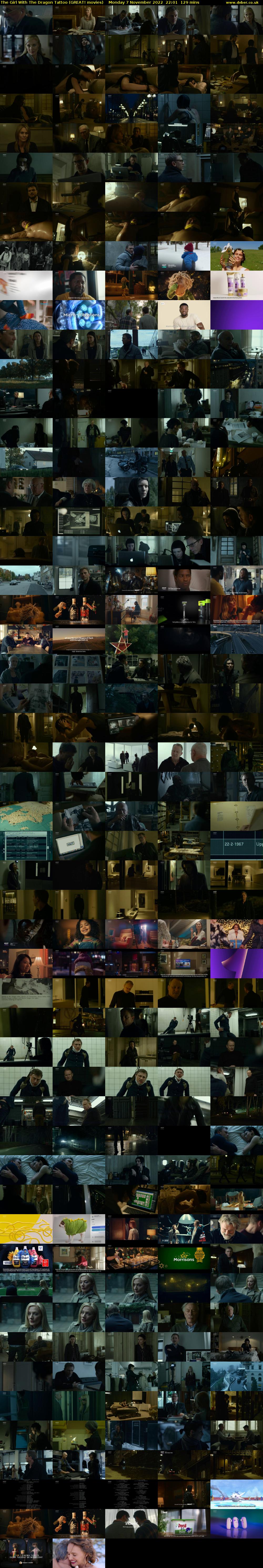 The Girl With The Dragon Tattoo (GREAT! movies) Monday 7 November 2022 22:01 - 00:10