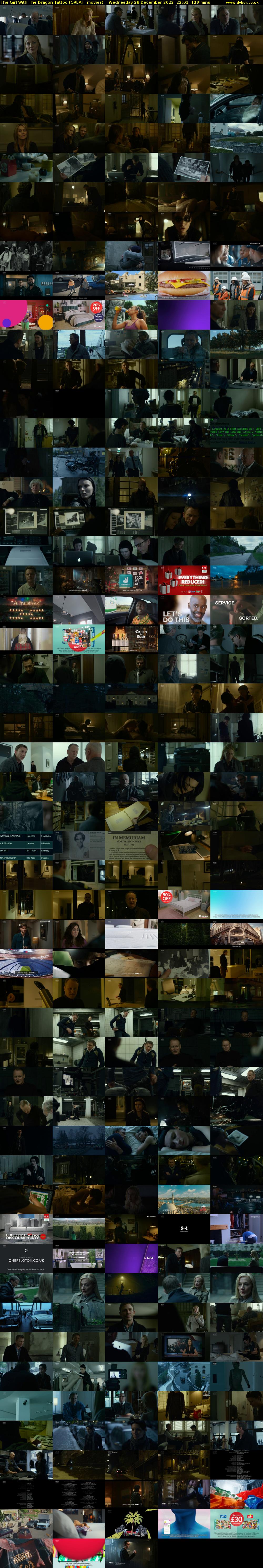 The Girl With The Dragon Tattoo (GREAT! movies) Wednesday 28 December 2022 22:01 - 00:10