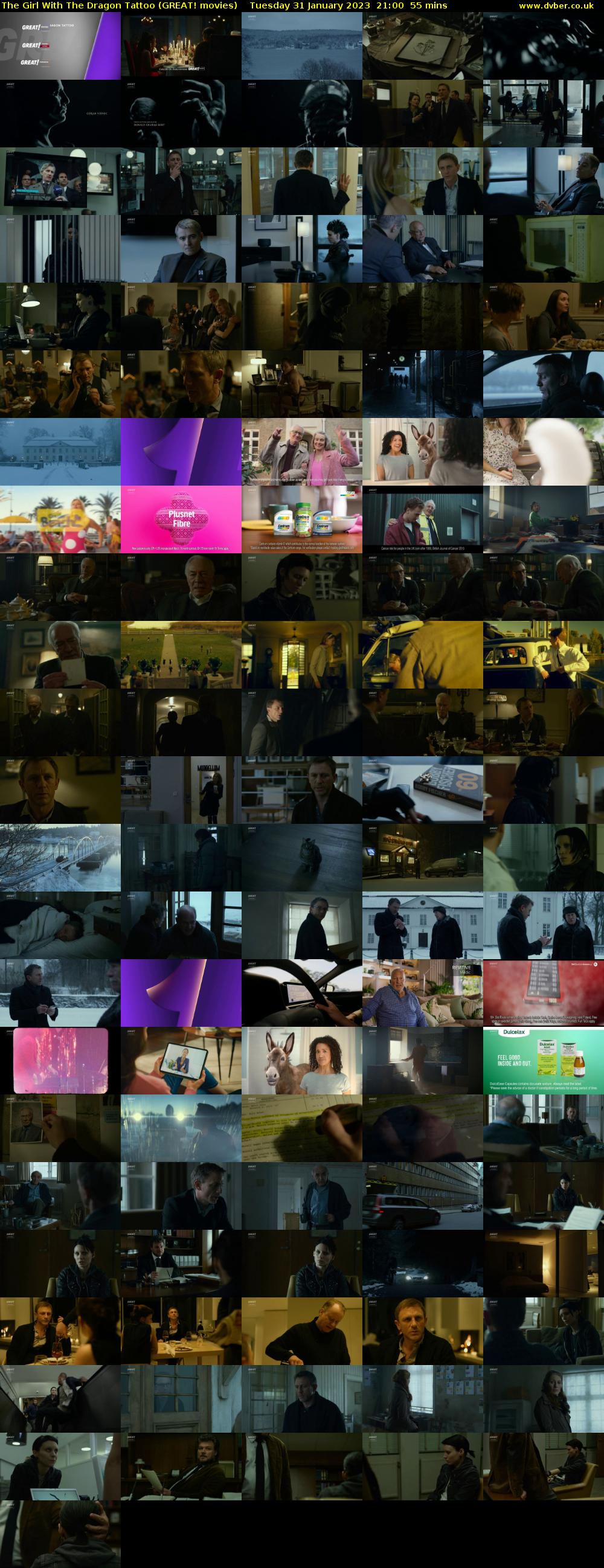 The Girl With The Dragon Tattoo (GREAT! movies) Tuesday 31 January 2023 21:00 - 21:55