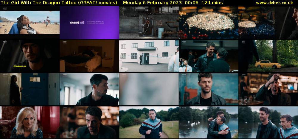 The Girl With The Dragon Tattoo (GREAT! movies) Monday 6 February 2023 00:06 - 02:10