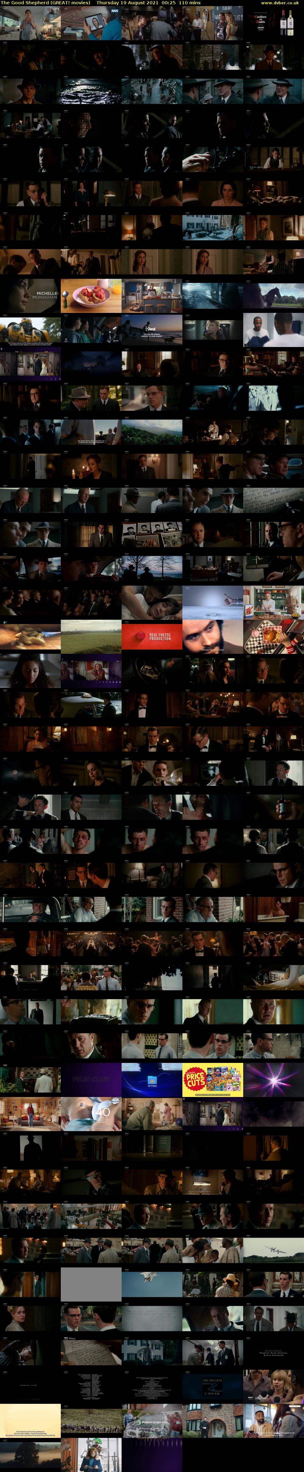 The Good Shepherd (GREAT! movies) Thursday 19 August 2021 00:25 - 02:15