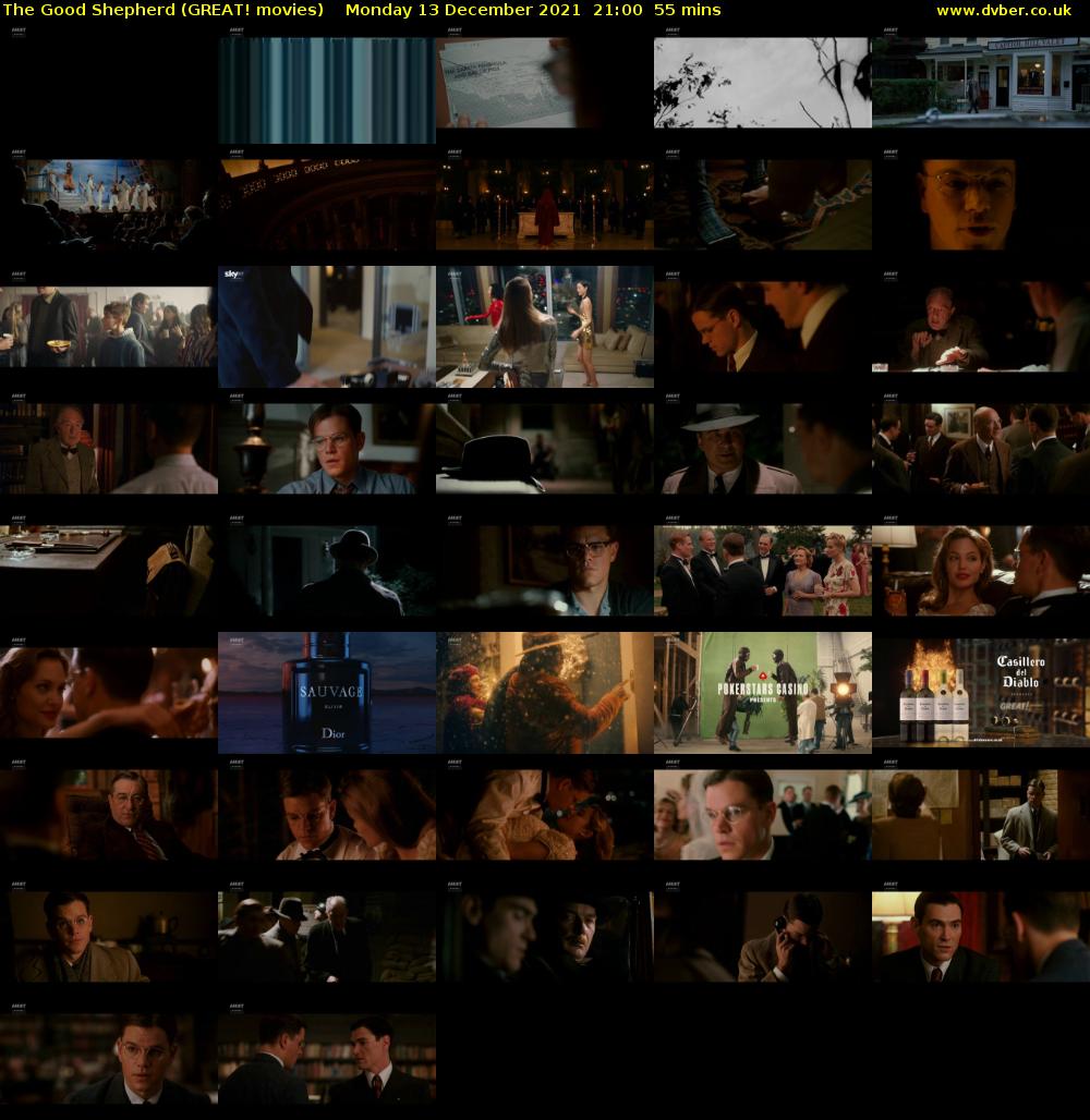 The Good Shepherd (GREAT! movies) Monday 13 December 2021 21:00 - 21:55