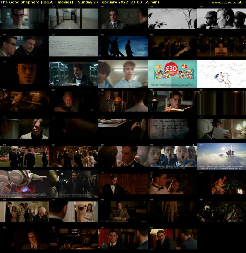 The Good Shepherd (GREAT! movies) Sunday 27 February 2022 21:00 - 21:55