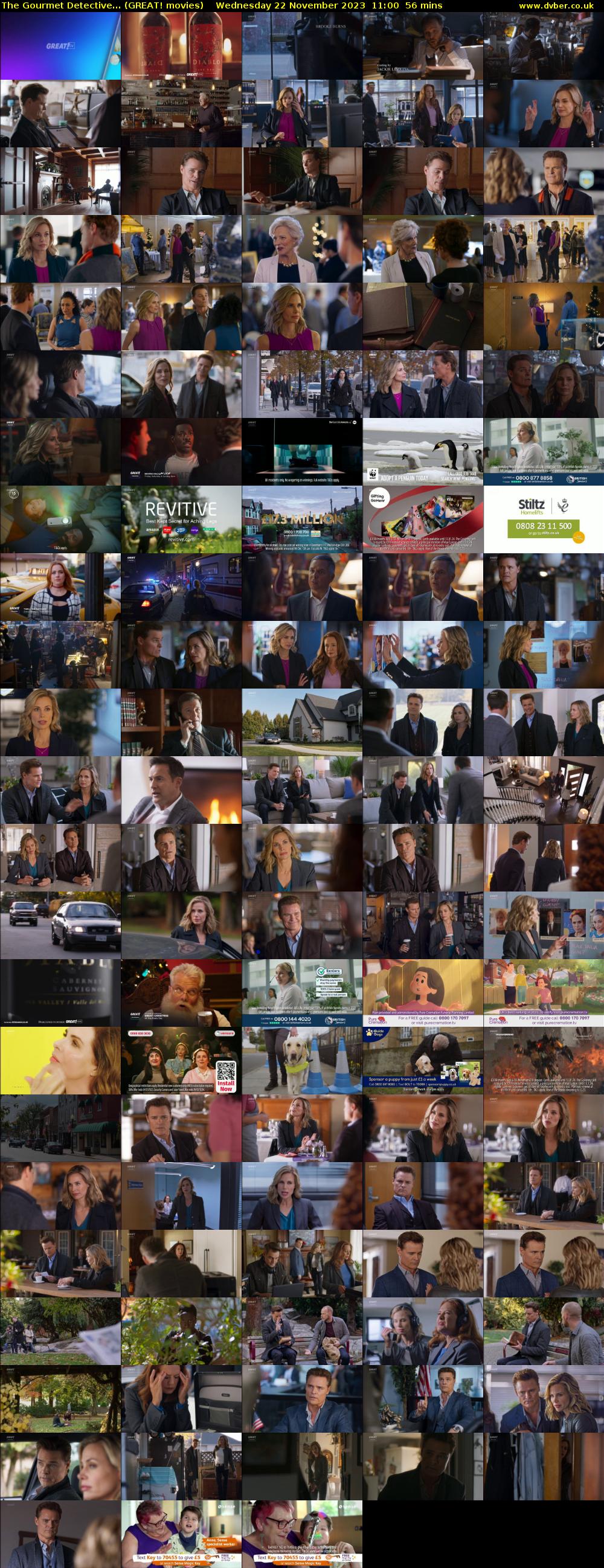 The Gourmet Detective... (GREAT! movies) Wednesday 22 November 2023 11:00 - 11:56