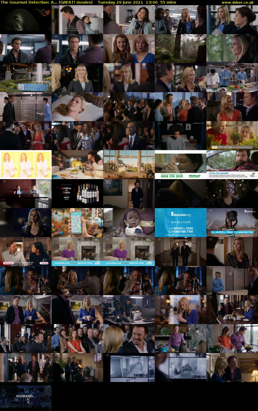 The Gourmet Detective: A... (GREAT! movies) Tuesday 29 June 2021 13:00 - 13:55