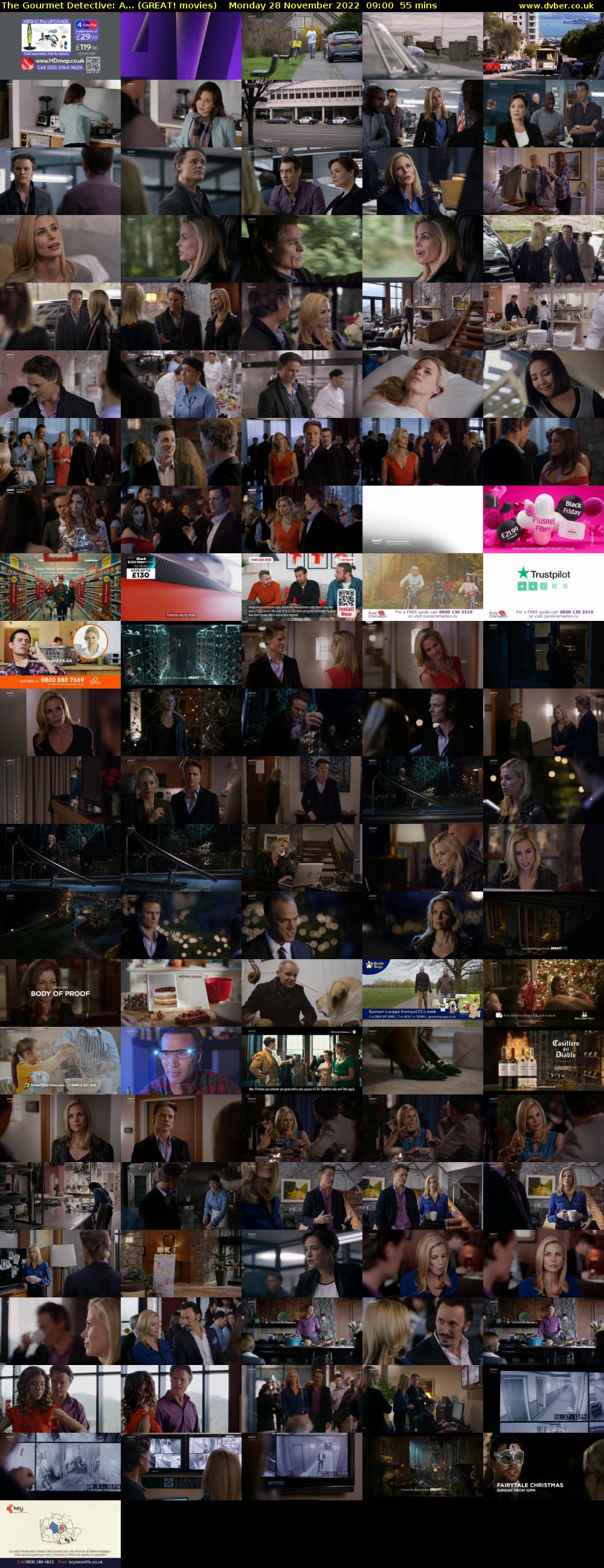 The Gourmet Detective: A... (GREAT! movies) Monday 28 November 2022 09:00 - 09:55