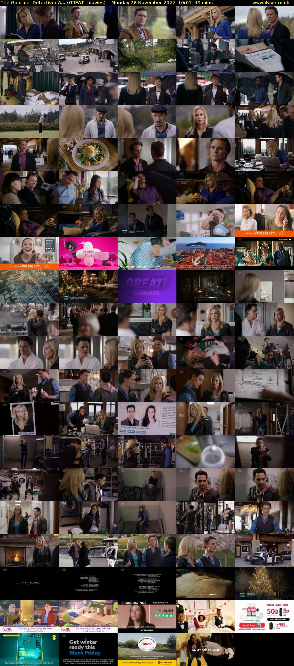 The Gourmet Detective: A... (GREAT! movies) Monday 28 November 2022 10:01 - 10:50