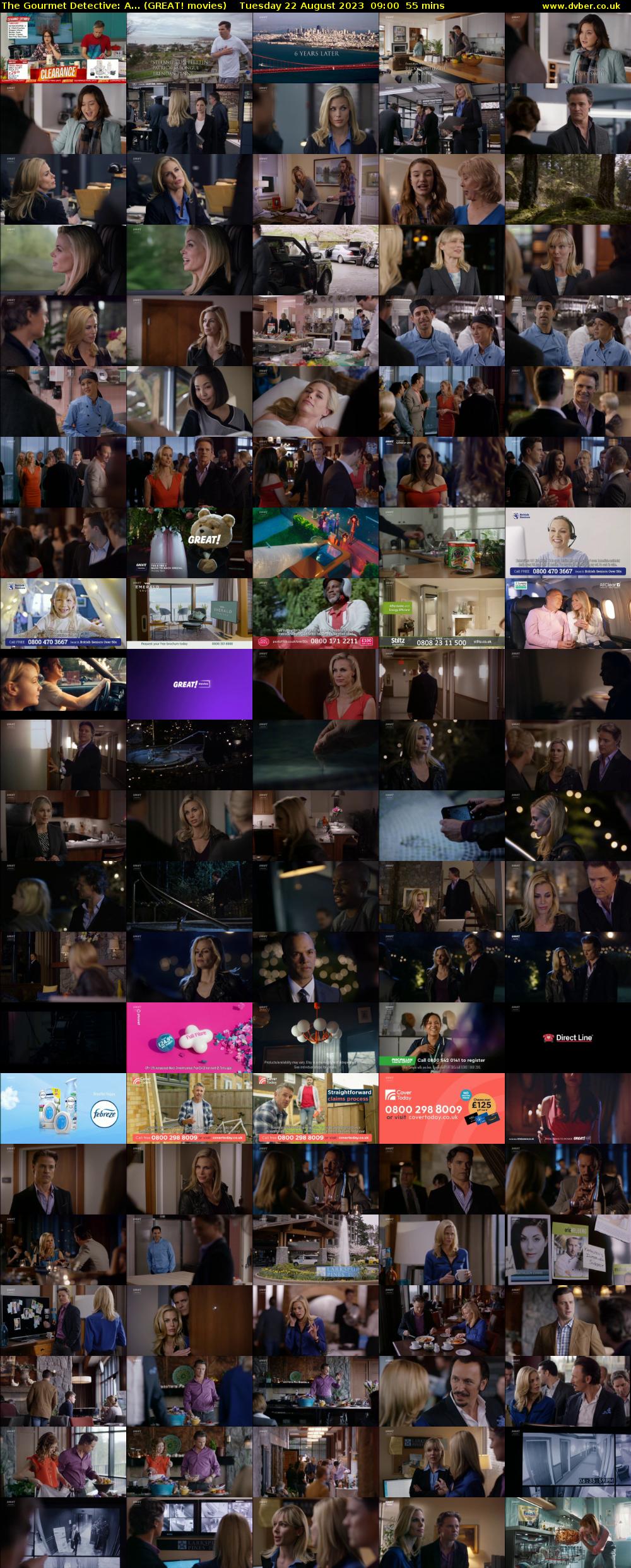 The Gourmet Detective: A... (GREAT! movies) Tuesday 22 August 2023 09:00 - 09:55