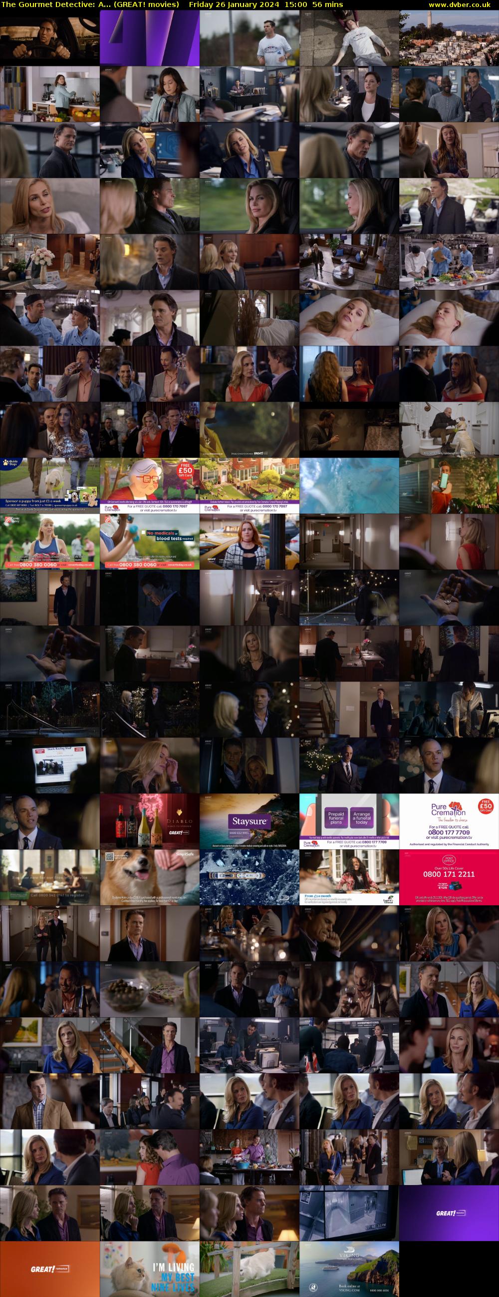 The Gourmet Detective: A... (GREAT! movies) Friday 26 January 2024 15:00 - 15:56