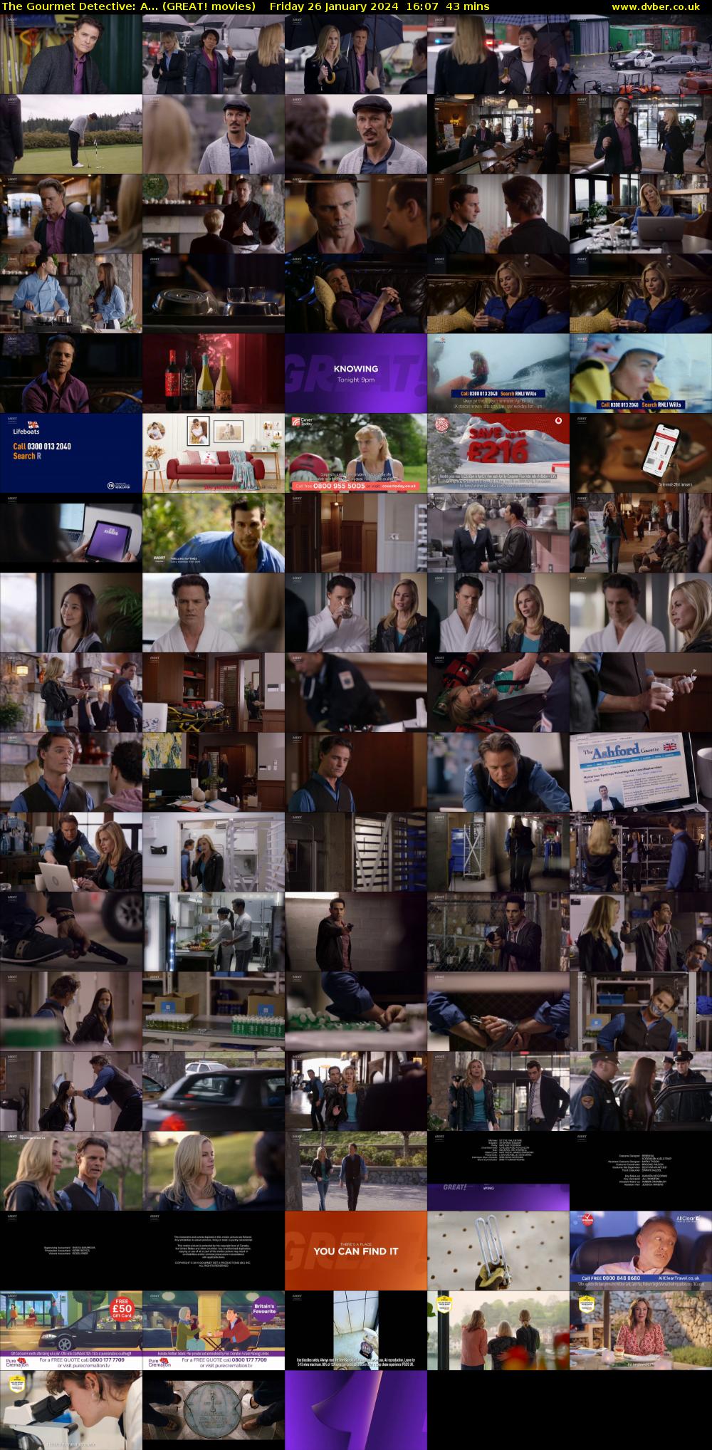 The Gourmet Detective: A... (GREAT! movies) Friday 26 January 2024 16:07 - 16:50