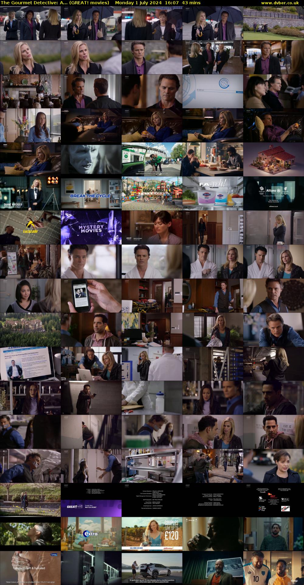 The Gourmet Detective: A... (GREAT! movies) Monday 1 July 2024 16:07 - 16:50