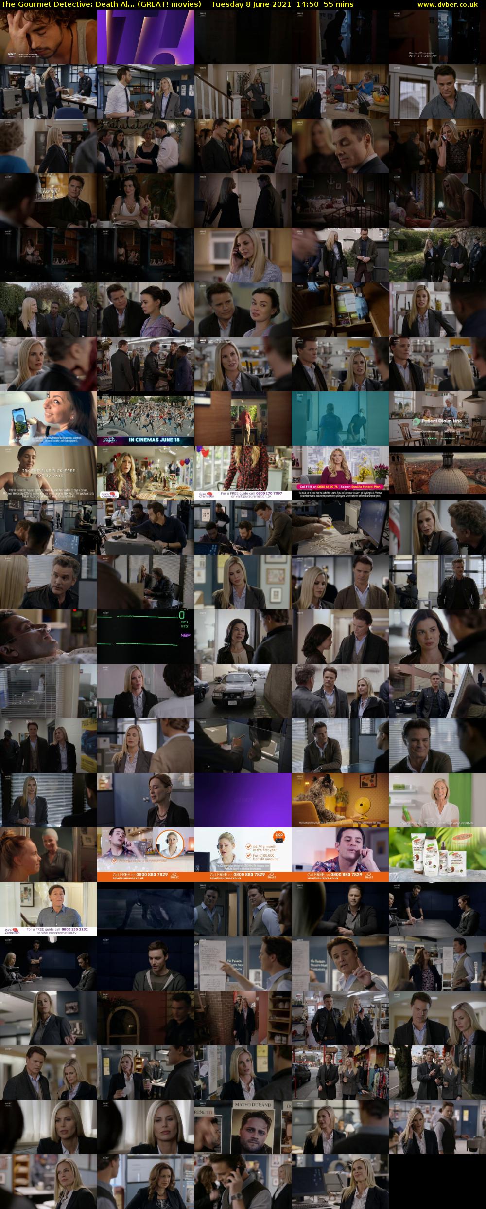 The Gourmet Detective: Death Al... (GREAT! movies) Tuesday 8 June 2021 14:50 - 15:45