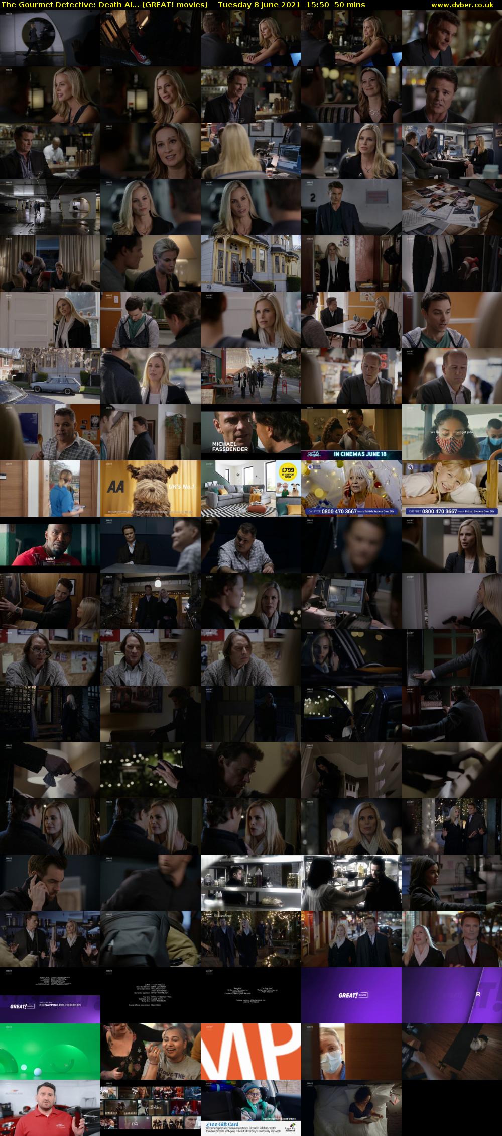 The Gourmet Detective: Death Al... (GREAT! movies) Tuesday 8 June 2021 15:50 - 16:40