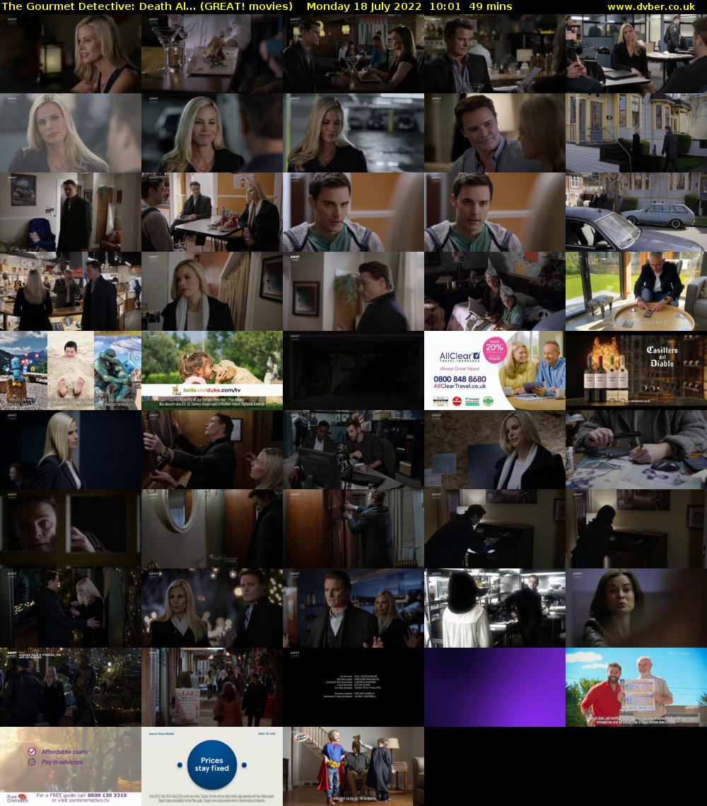 The Gourmet Detective: Death Al... (GREAT! movies) Monday 18 July 2022 10:01 - 10:50