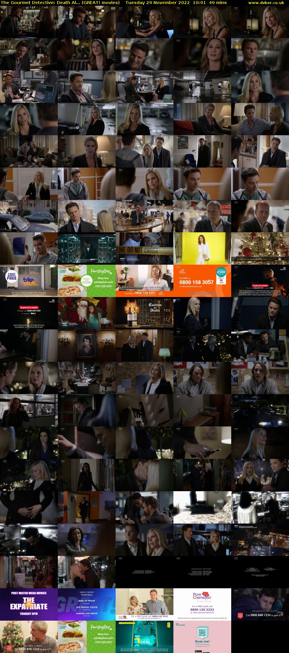 The Gourmet Detective: Death Al... (GREAT! movies) Tuesday 29 November 2022 10:01 - 10:50