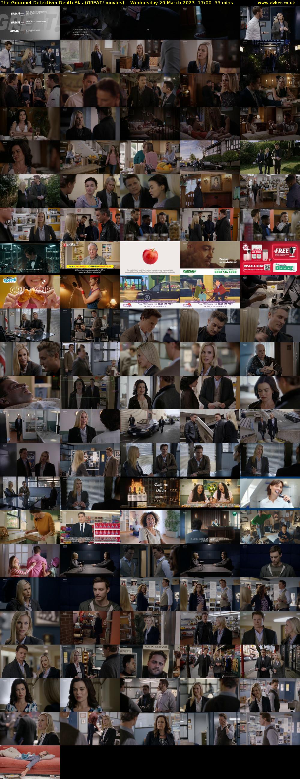 The Gourmet Detective: Death Al... (GREAT! movies) Wednesday 29 March 2023 17:00 - 17:55
