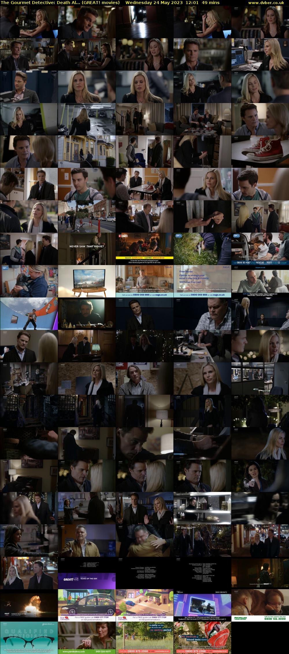 The Gourmet Detective: Death Al... (GREAT! movies) Wednesday 24 May 2023 12:01 - 12:50