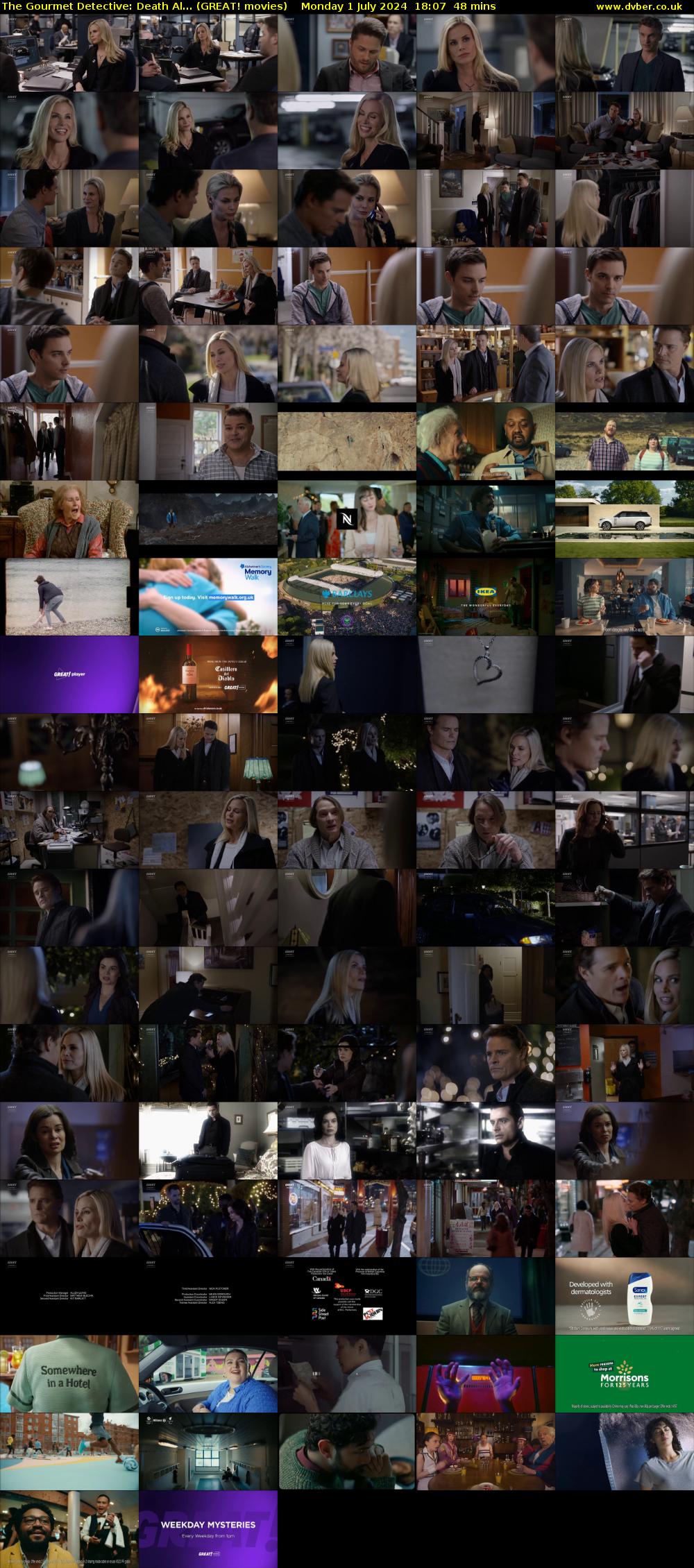 The Gourmet Detective: Death Al... (GREAT! movies) Monday 1 July 2024 18:07 - 18:55