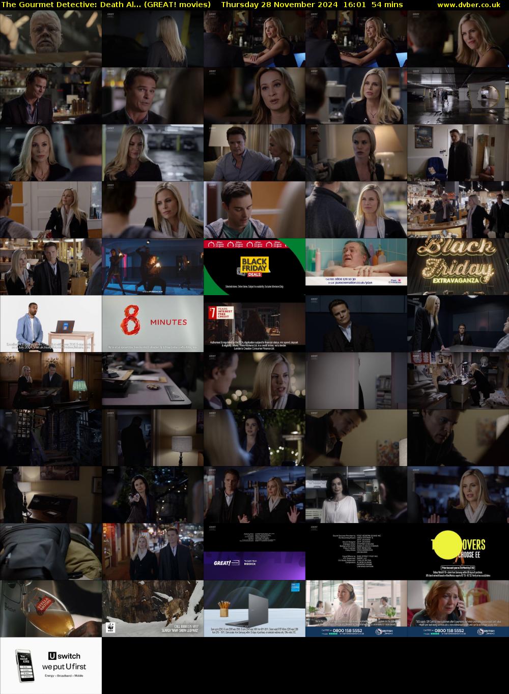 The Gourmet Detective: Death Al... (GREAT! movies) Thursday 28 November 2024 16:01 - 16:55