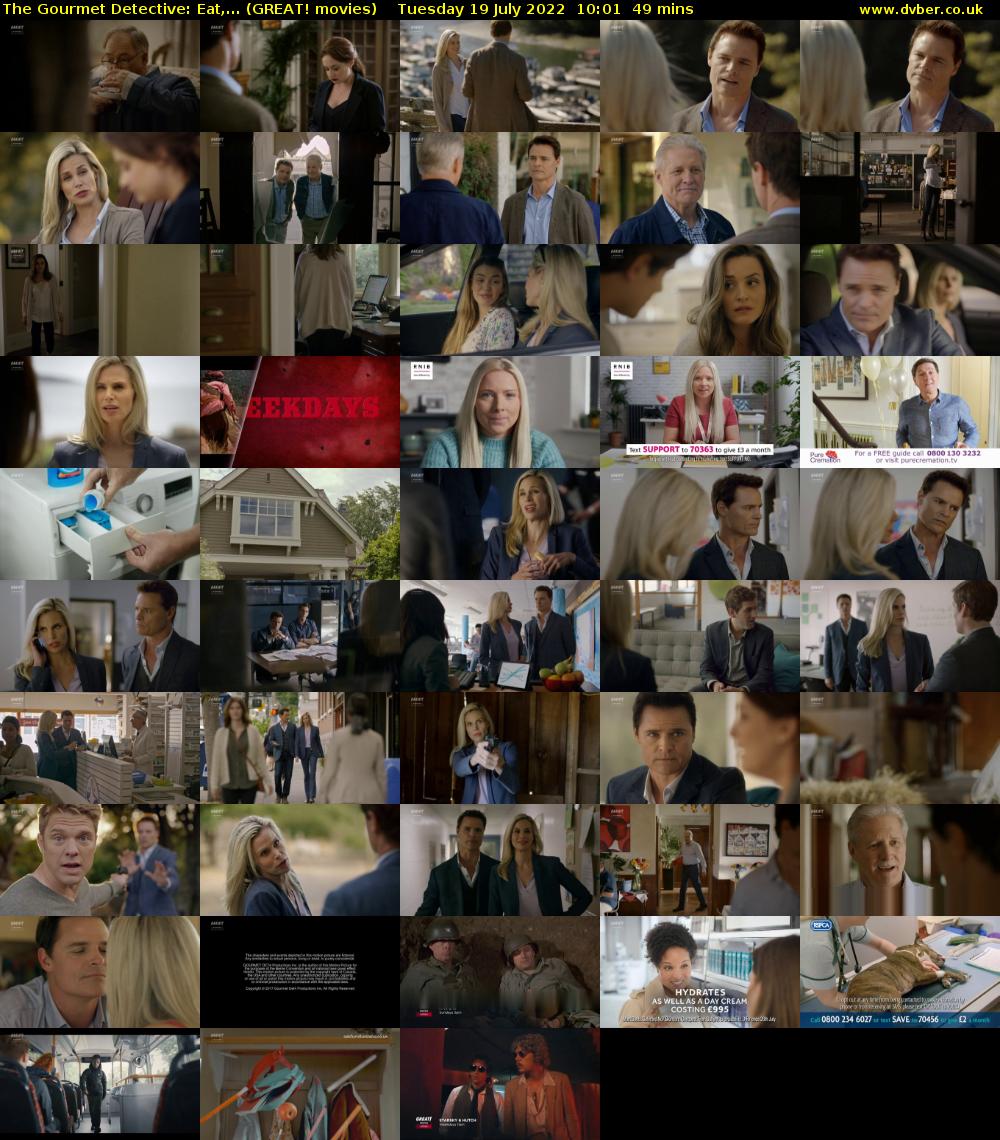 The Gourmet Detective: Eat,... (GREAT! movies) Tuesday 19 July 2022 10:01 - 10:50