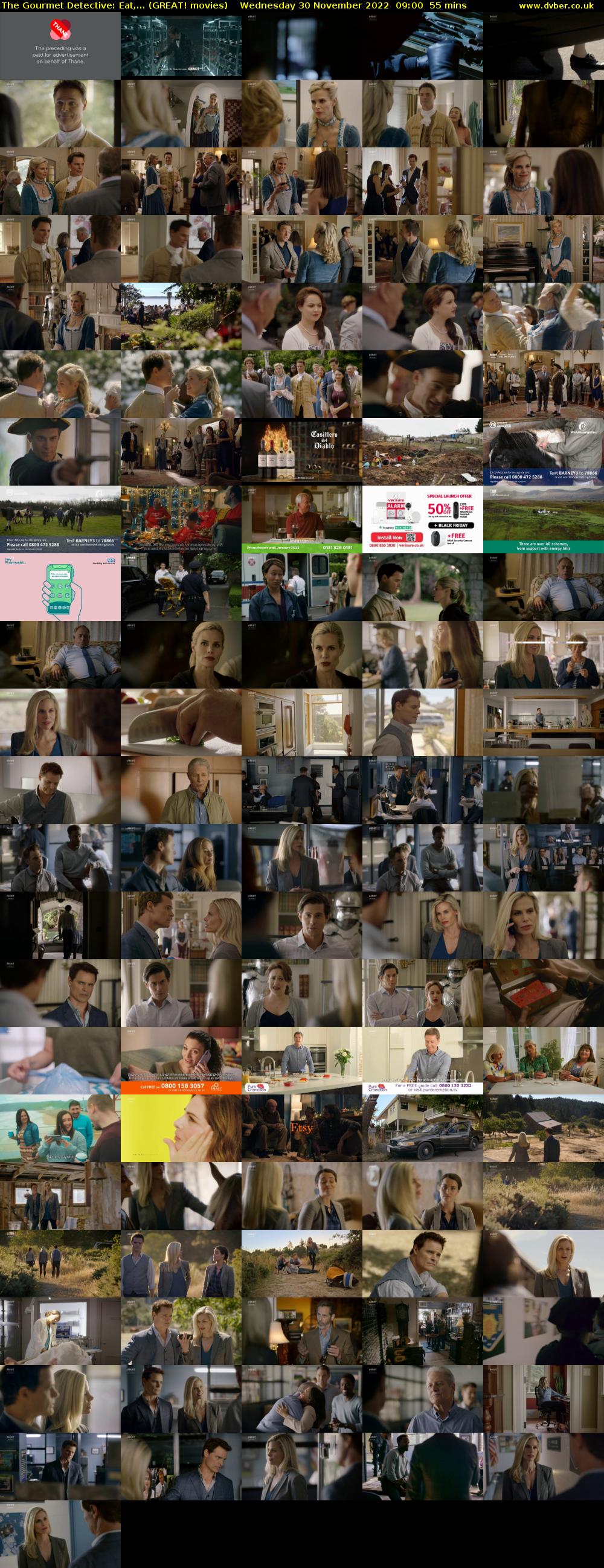 The Gourmet Detective: Eat,... (GREAT! movies) Wednesday 30 November 2022 09:00 - 09:55