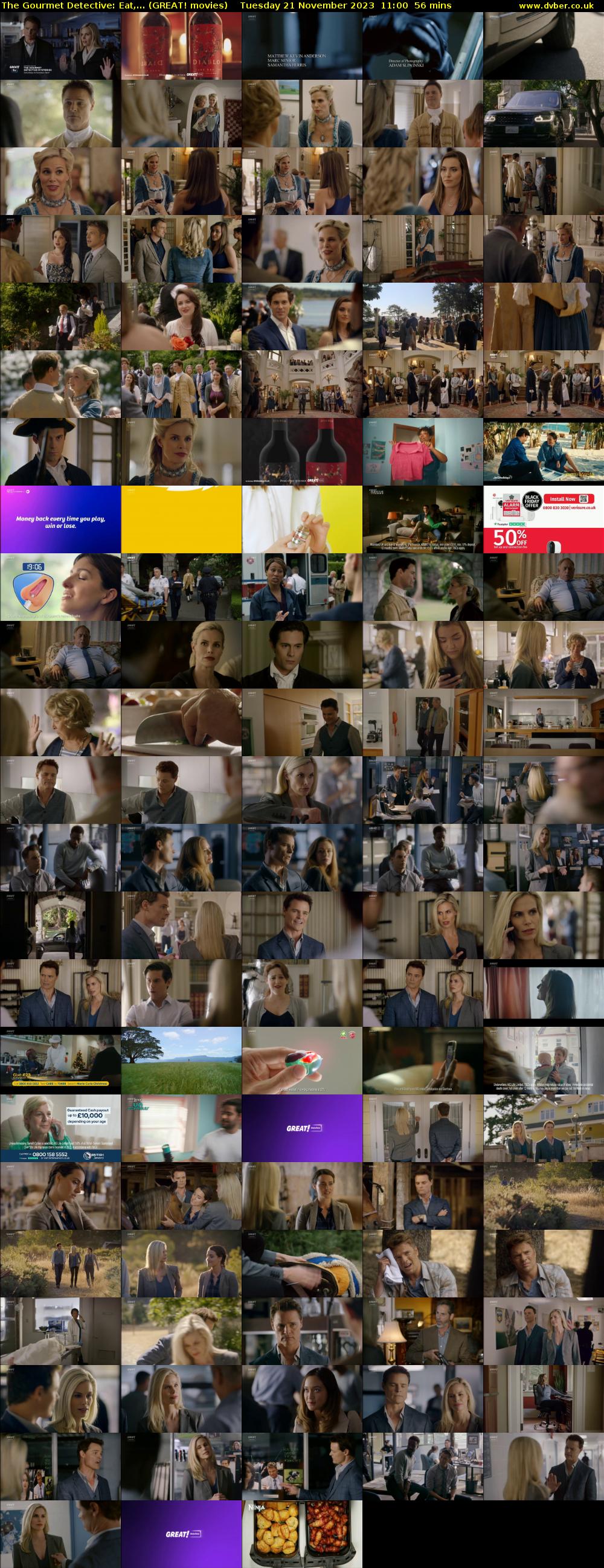 The Gourmet Detective: Eat,... (GREAT! movies) Tuesday 21 November 2023 11:00 - 11:56