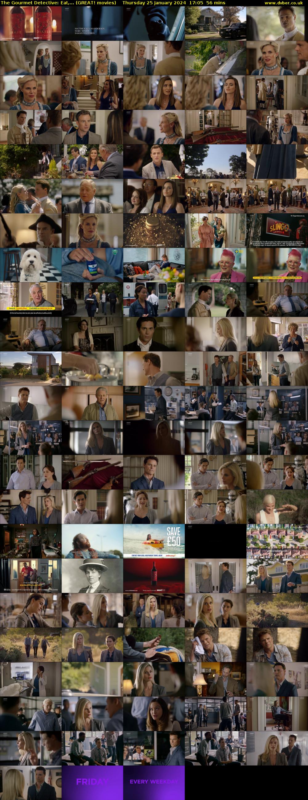 The Gourmet Detective: Eat,... (GREAT! movies) Thursday 25 January 2024 17:05 - 18:01