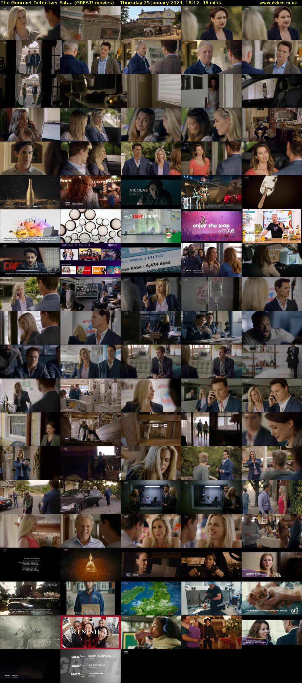 The Gourmet Detective: Eat,... (GREAT! movies) Thursday 25 January 2024 18:12 - 19:00