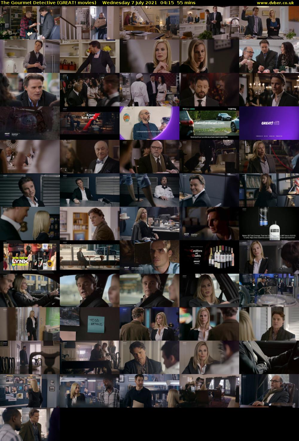 The Gourmet Detective (GREAT! movies) Wednesday 7 July 2021 04:15 - 05:10